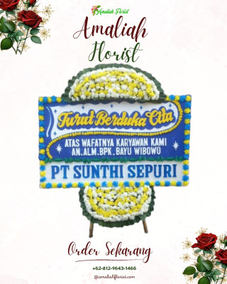 Papan Bunga Duka di Bojong Loa